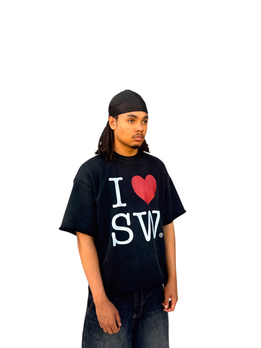 Tourist cut off sweatshirt