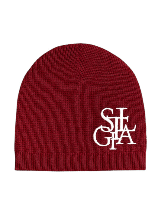 Stacked crest beanie
