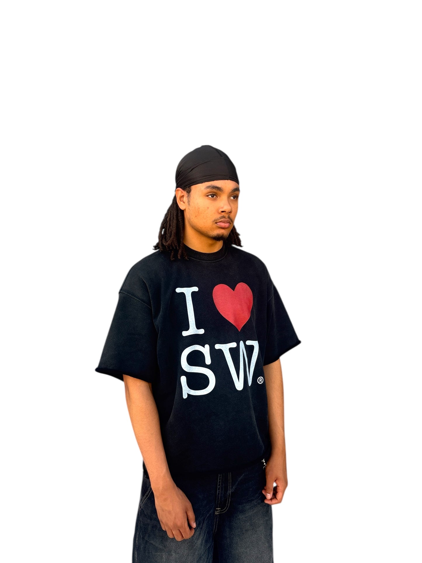 Tourist cut off sweatshirt